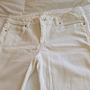 Michael Kors White Skinny Jeans Sleek Design